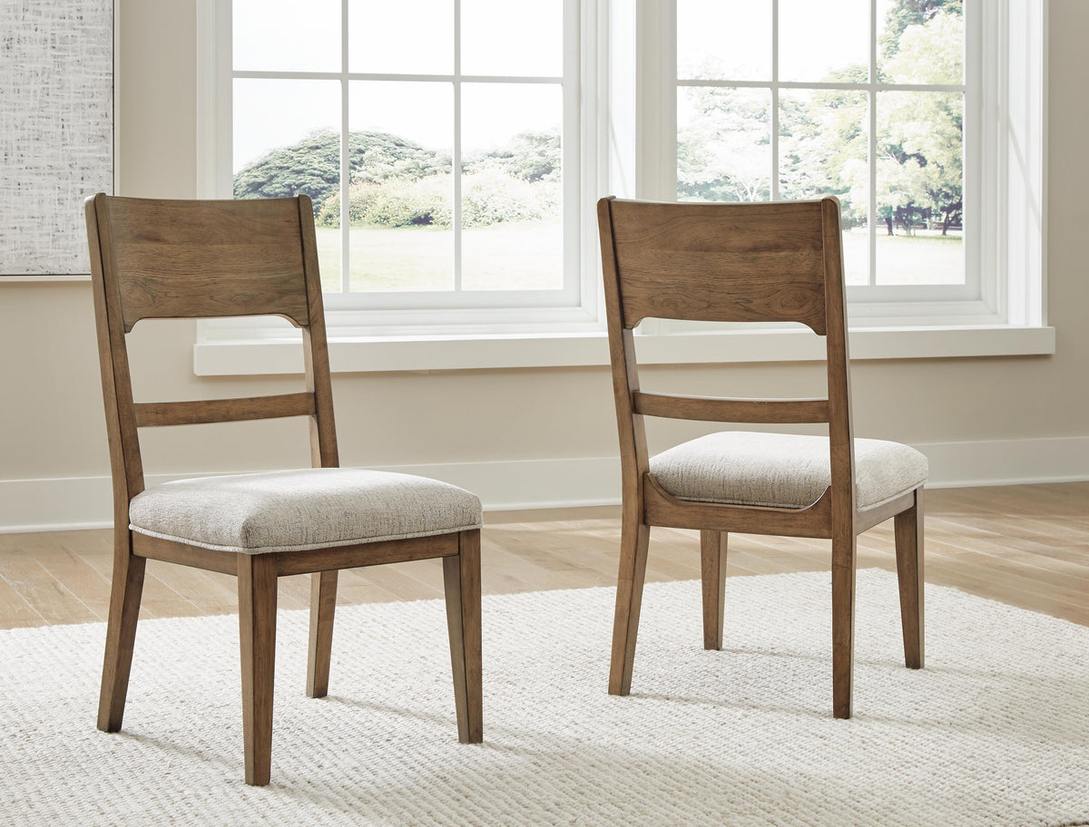 Cabalynn Dining Chair in Oatmeal/Light Brown, alternate view 11