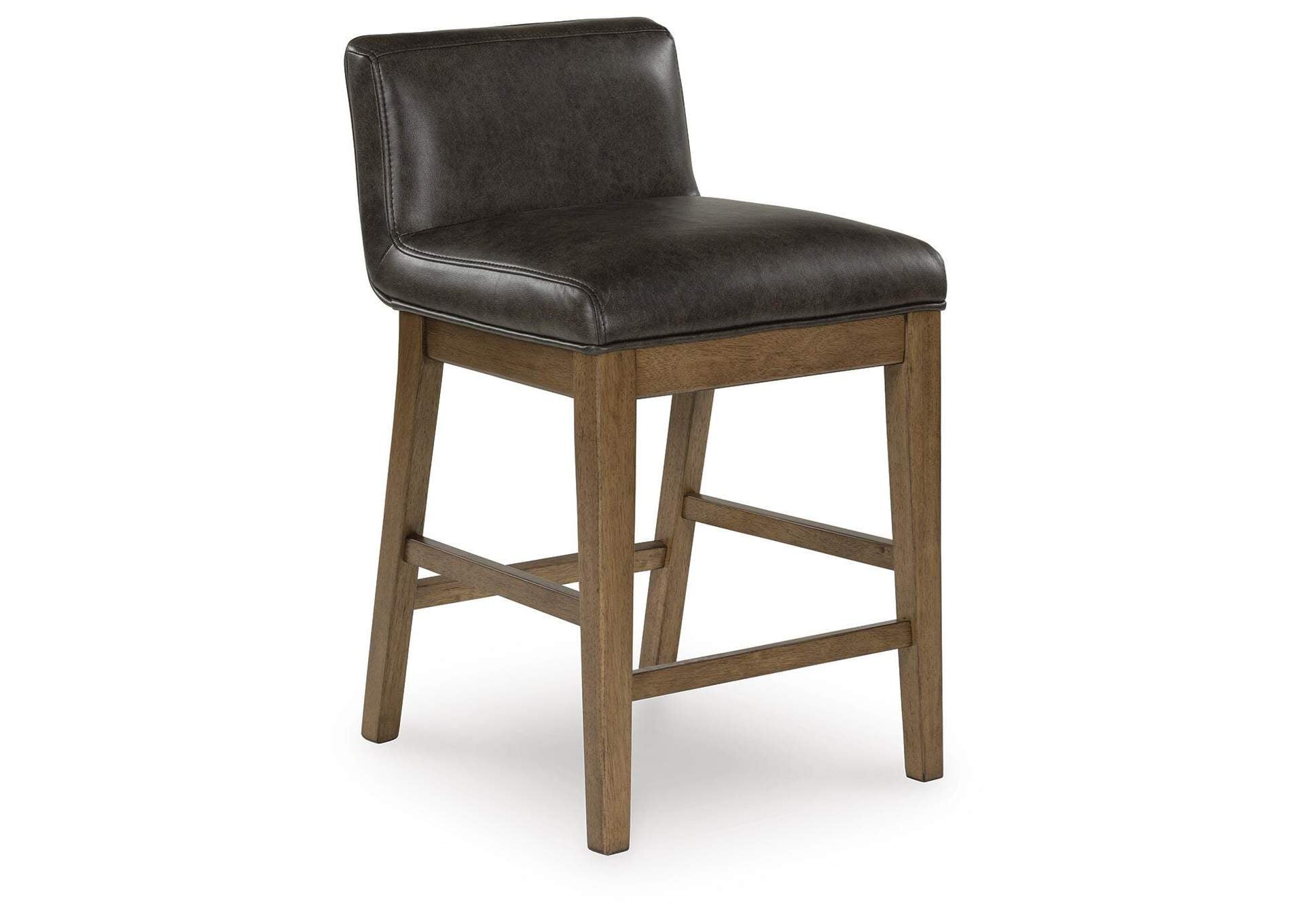 Cabalynn Counter Height Dining Table and 6 Barstools with Storage angled view