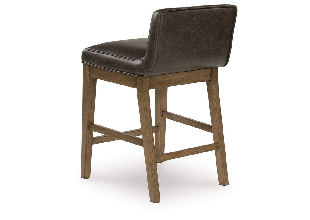 Cabalynn Counter Height Dining Table and 4 Barstools with Storage angled view