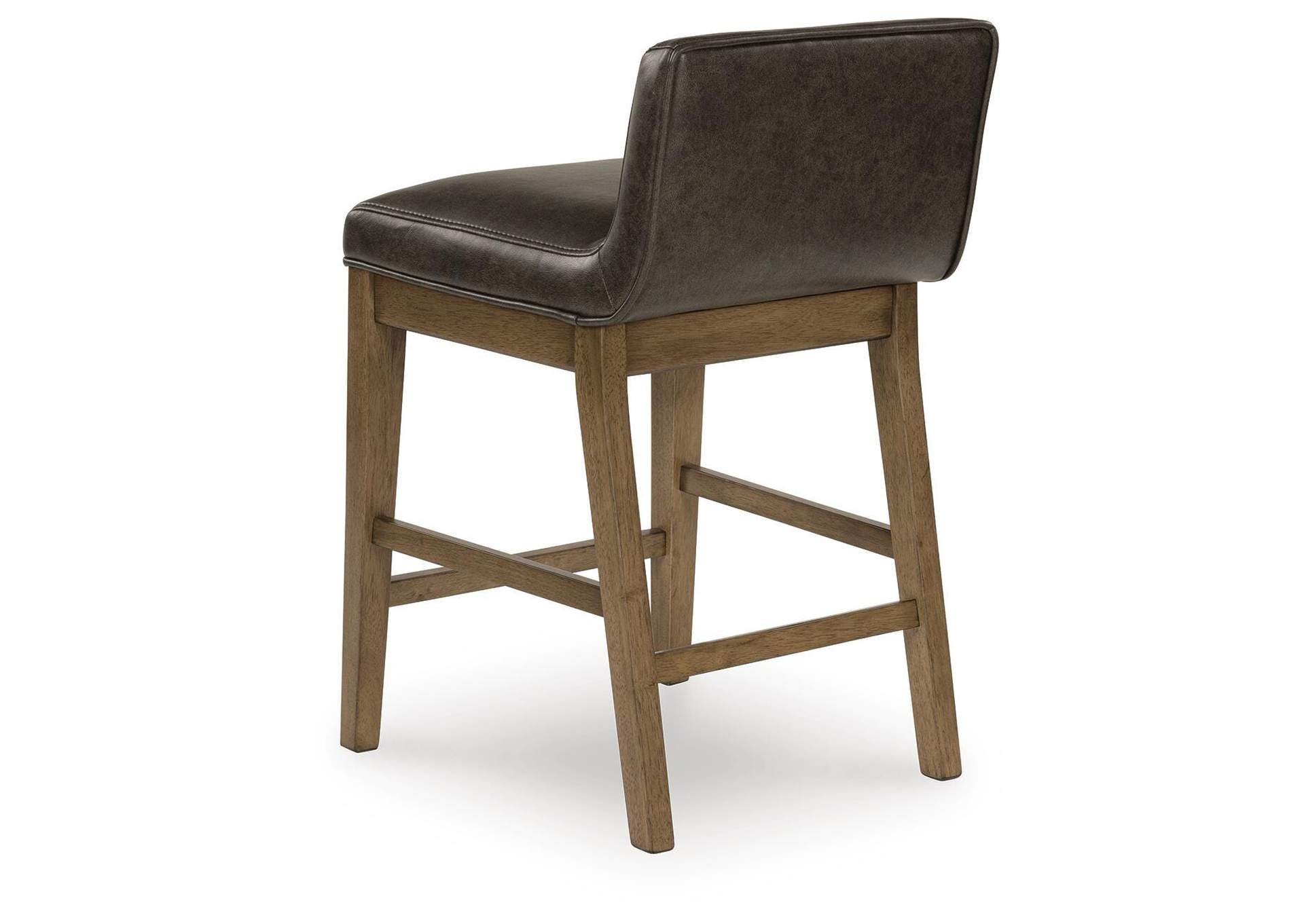 Cabalynn Counter Height Dining Table and 6 Barstools with Storage angled view