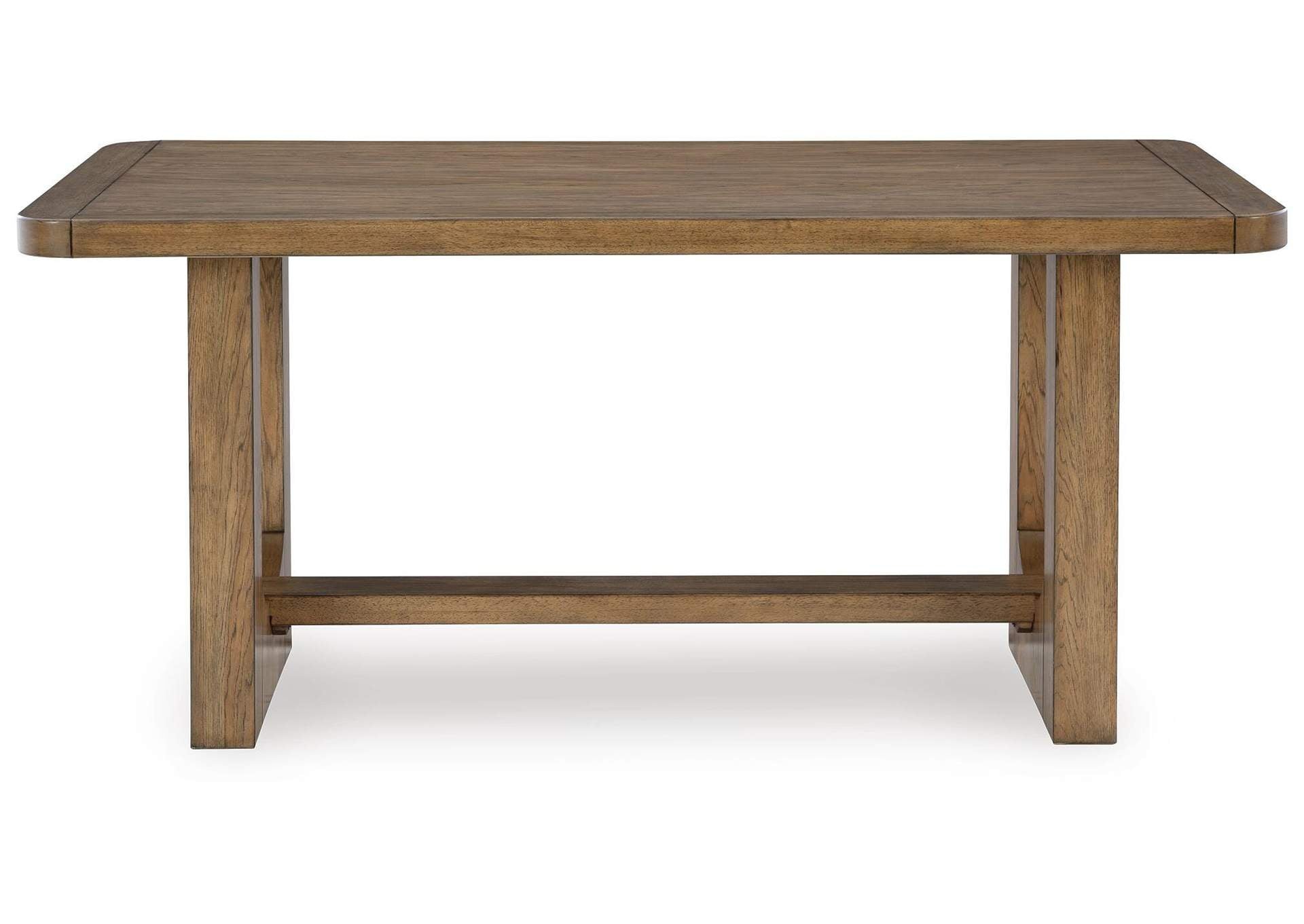 Cabalynn Counter Height Dining Table and 6 Barstools with Storage front view