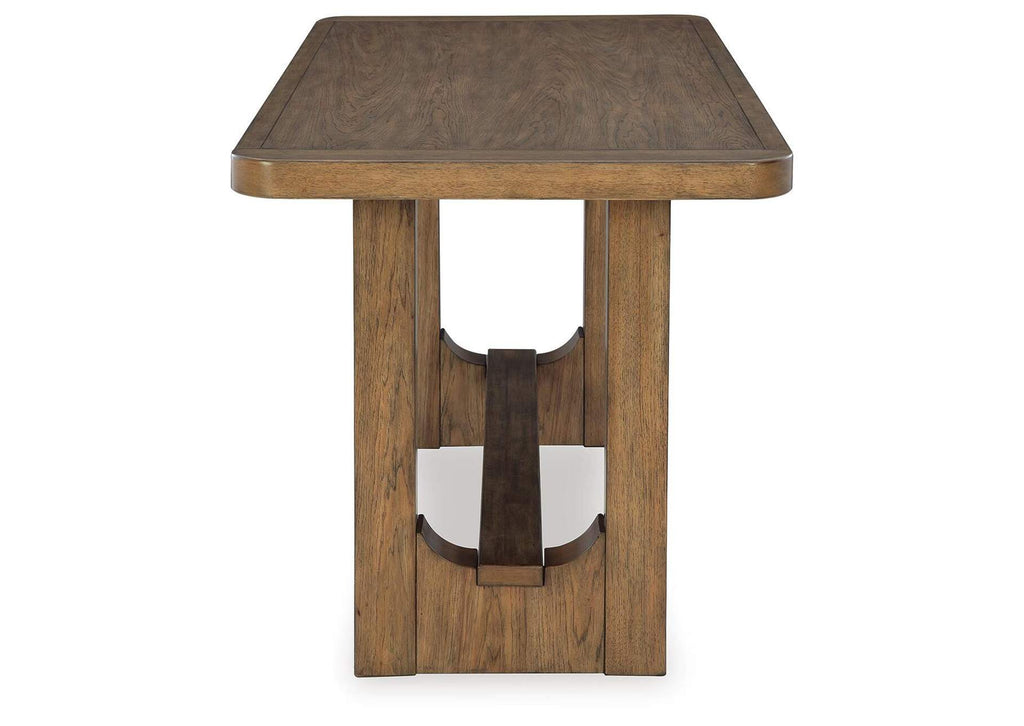 Cabalynn Counter Height Dining Table and 4 Barstools with Storage side view