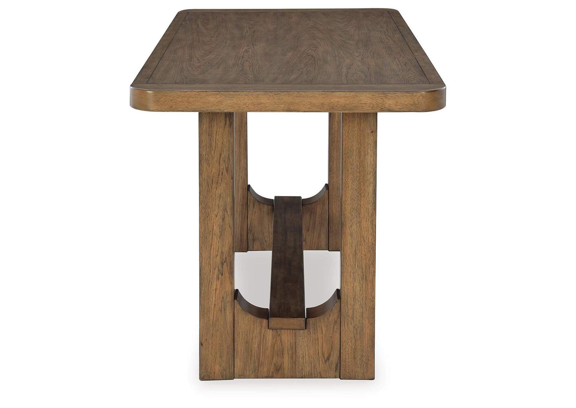 Cabalynn Counter Height Dining Table and 6 Barstools with Storage side view