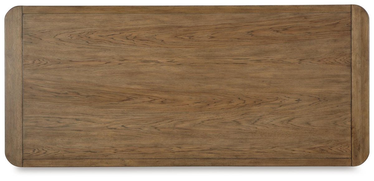 Cabalynn Counter Height Dining Table in Light Brown, top view