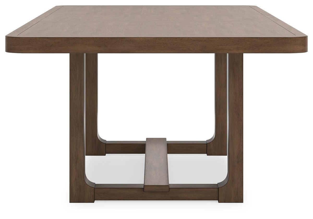Cabalynn Dining Extension Table in Light Brown, alternate side view