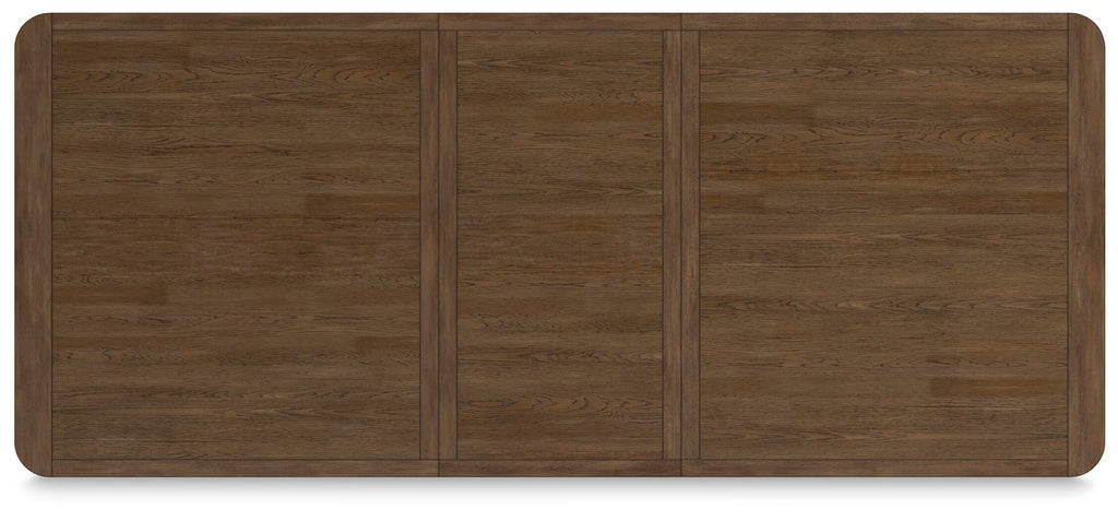 Cabalynn Dining Extension Table in Light Brown, top view