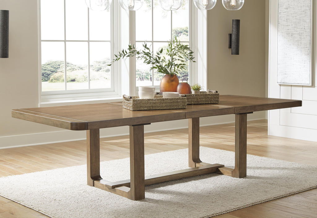 Cabalynn Dining Extension Table in Light Brown, alternate view 3