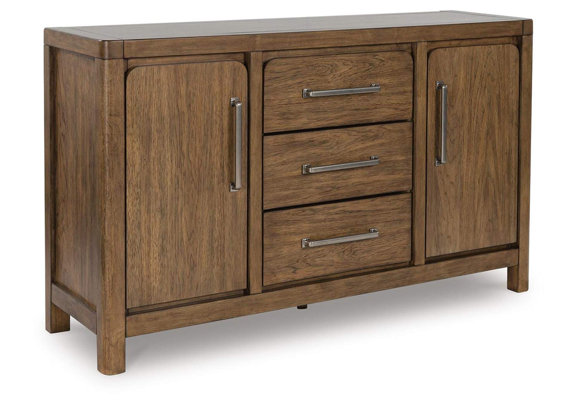 Cabalynn Counter Height Dining Table and 6 Barstools with Storage angled view