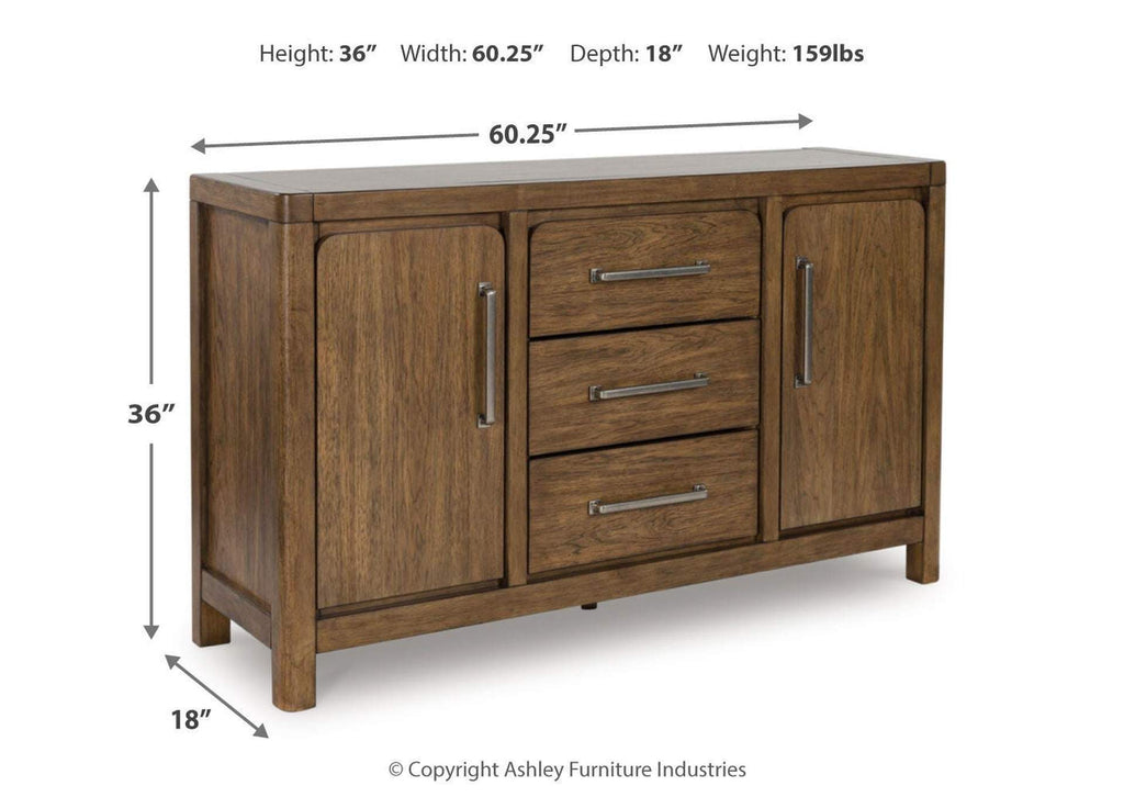 Cabalynn Counter Height Dining Table and 6 Barstools with Storage dimensions