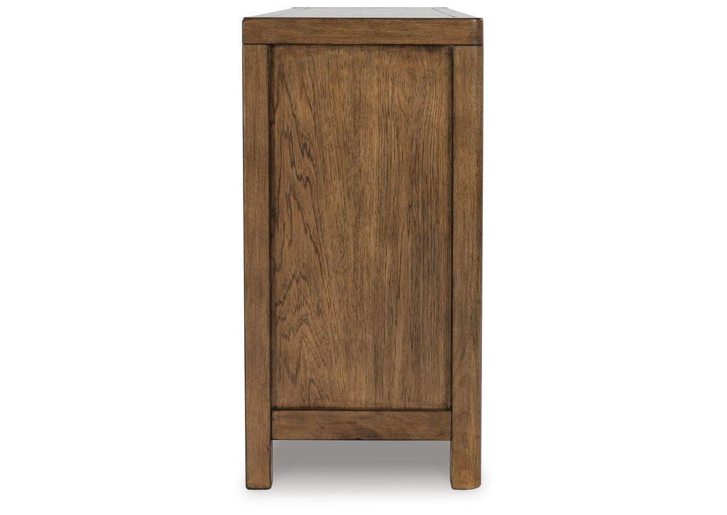 Cabalynn Counter Height Dining Table and 4 Barstools with Storage side view