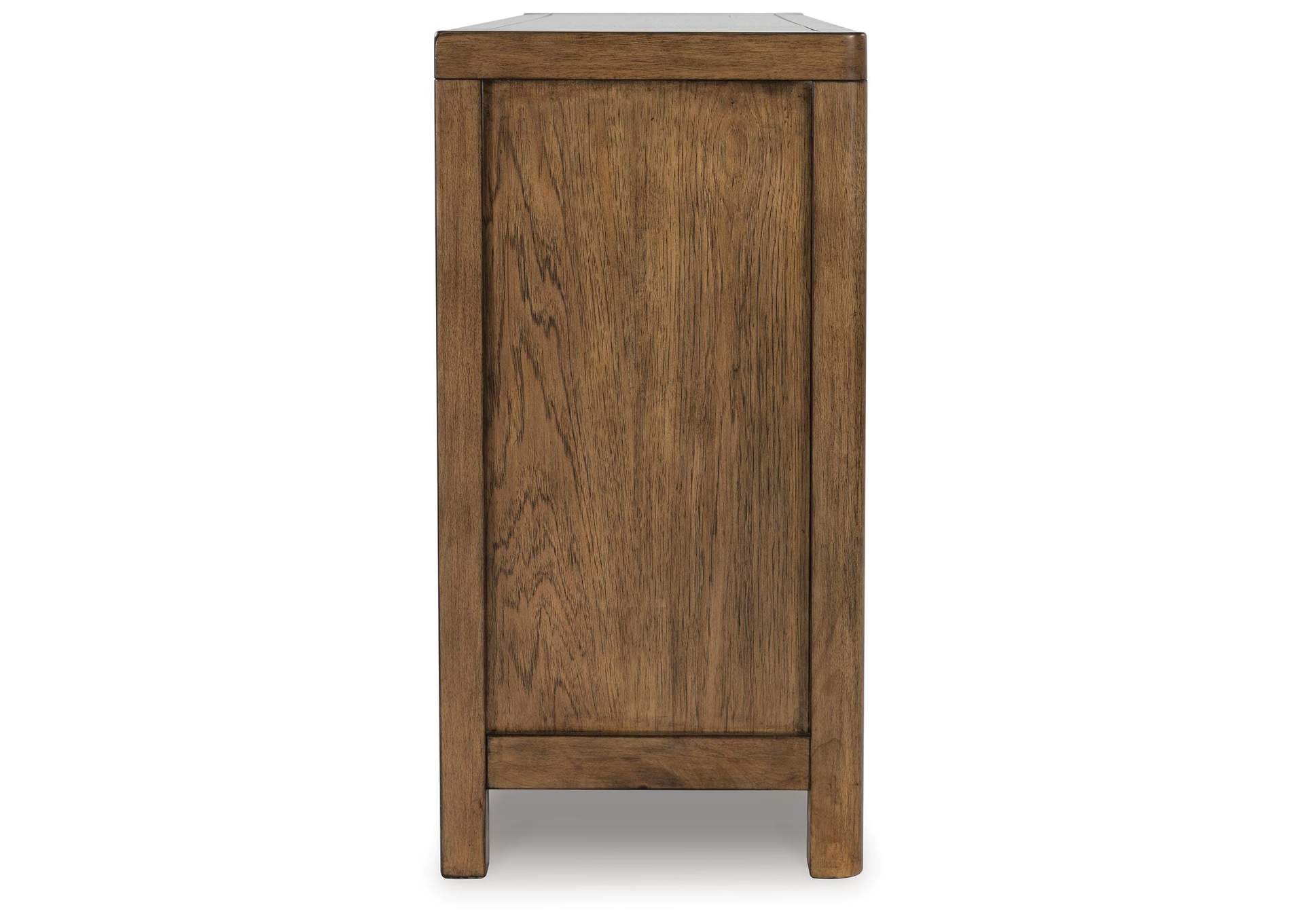 Cabalynn Counter Height Dining Table and 6 Barstools with Storage side view