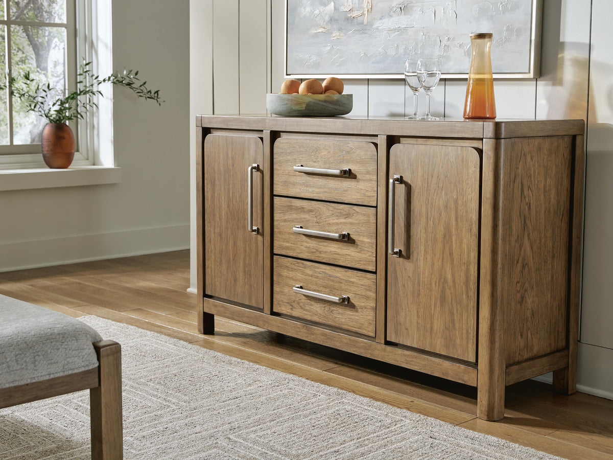 Cabalynn Dining Server in Light Brown, alternate view 3