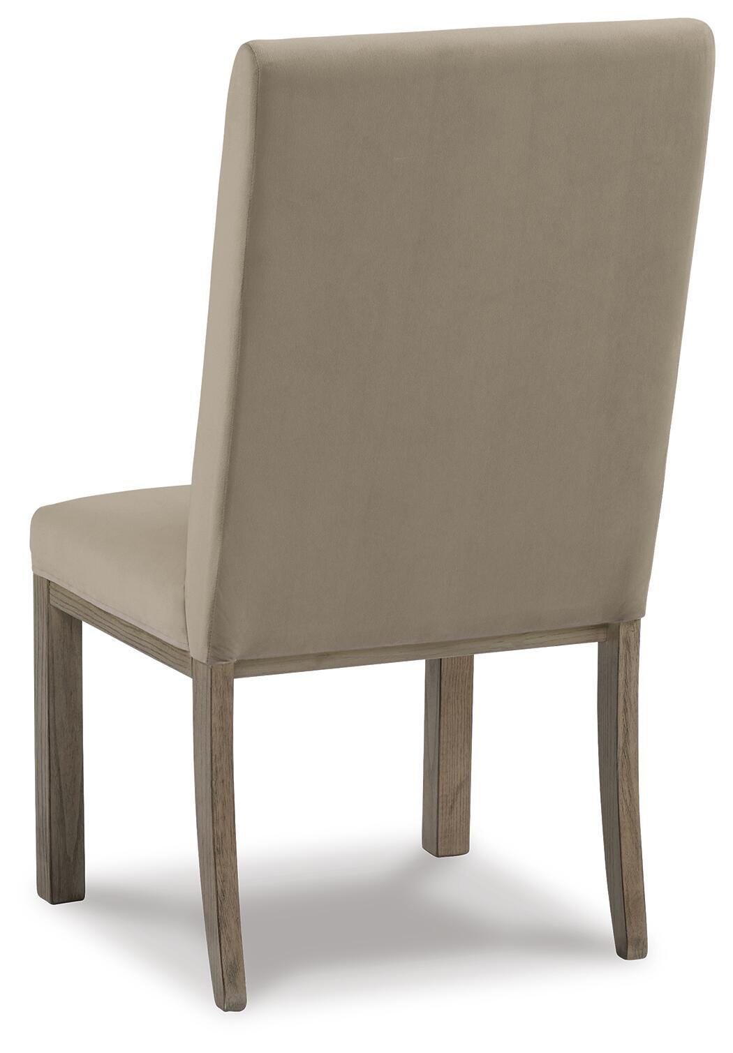 Chrestner Dining Chair in Gray/Brown, back view