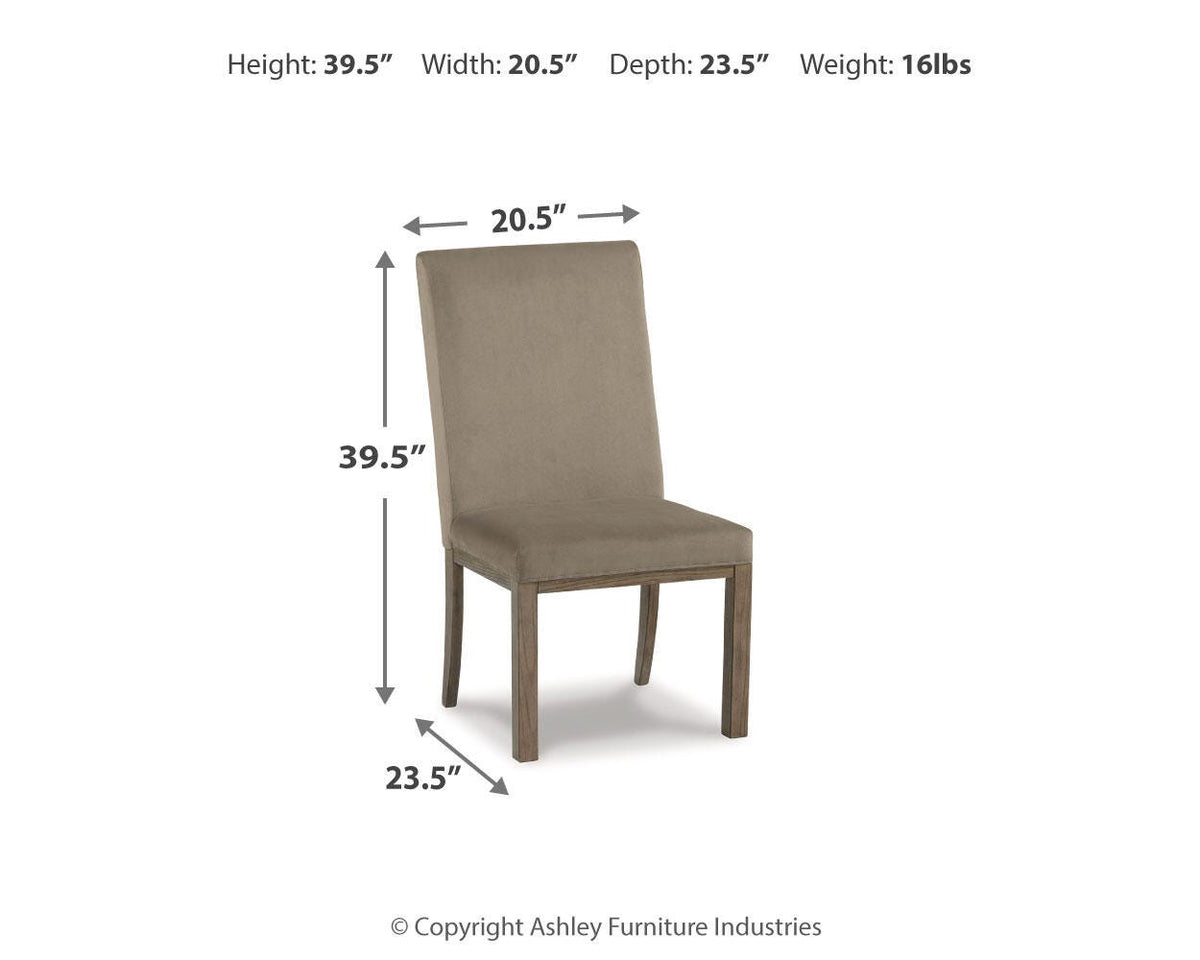 Chrestner Dining Chair in Gray/Brown, alternate view 8