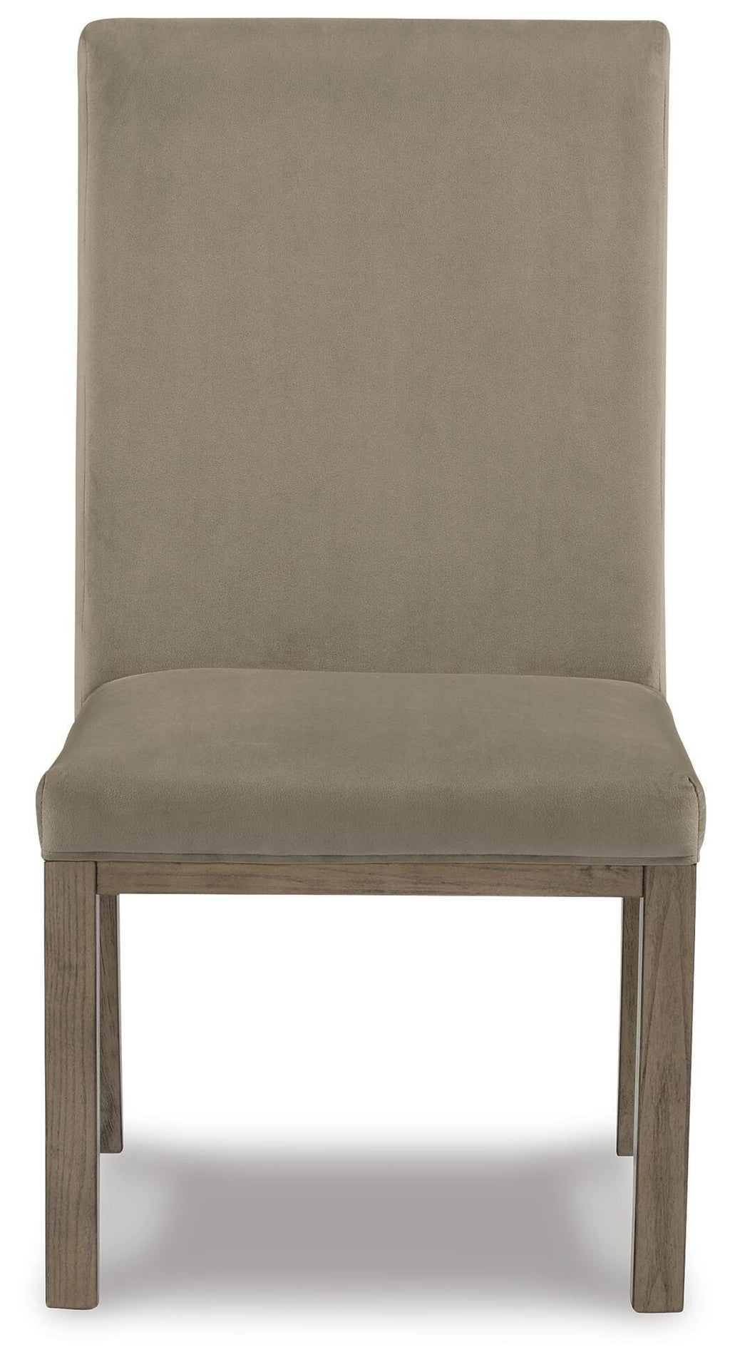 Chrestner Dining Chair in Gray/Brown, front view