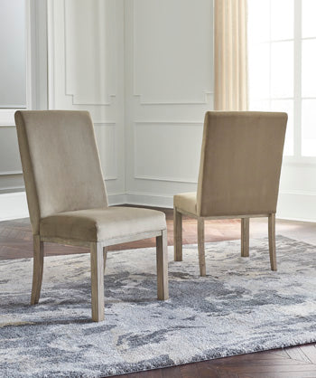 Chrestner Dining Chair in Gray/Brown