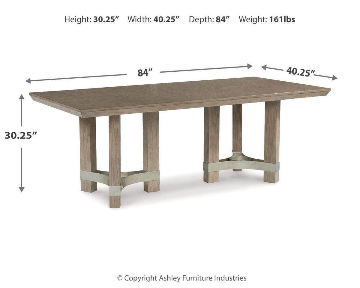 Chrestner Dining Table in Gray, alternate view 8