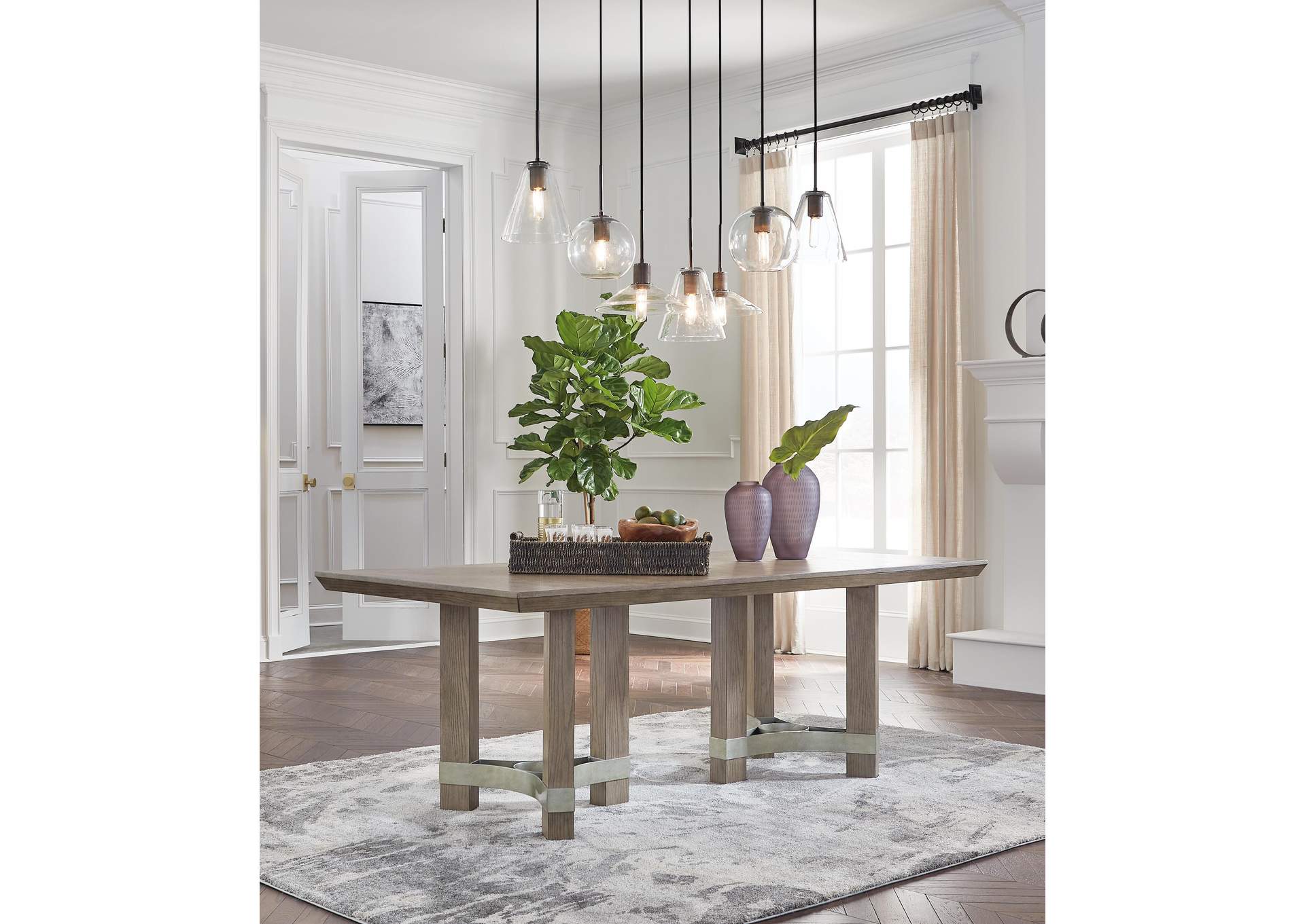 Chrestner Dining Table and 4 Chairs