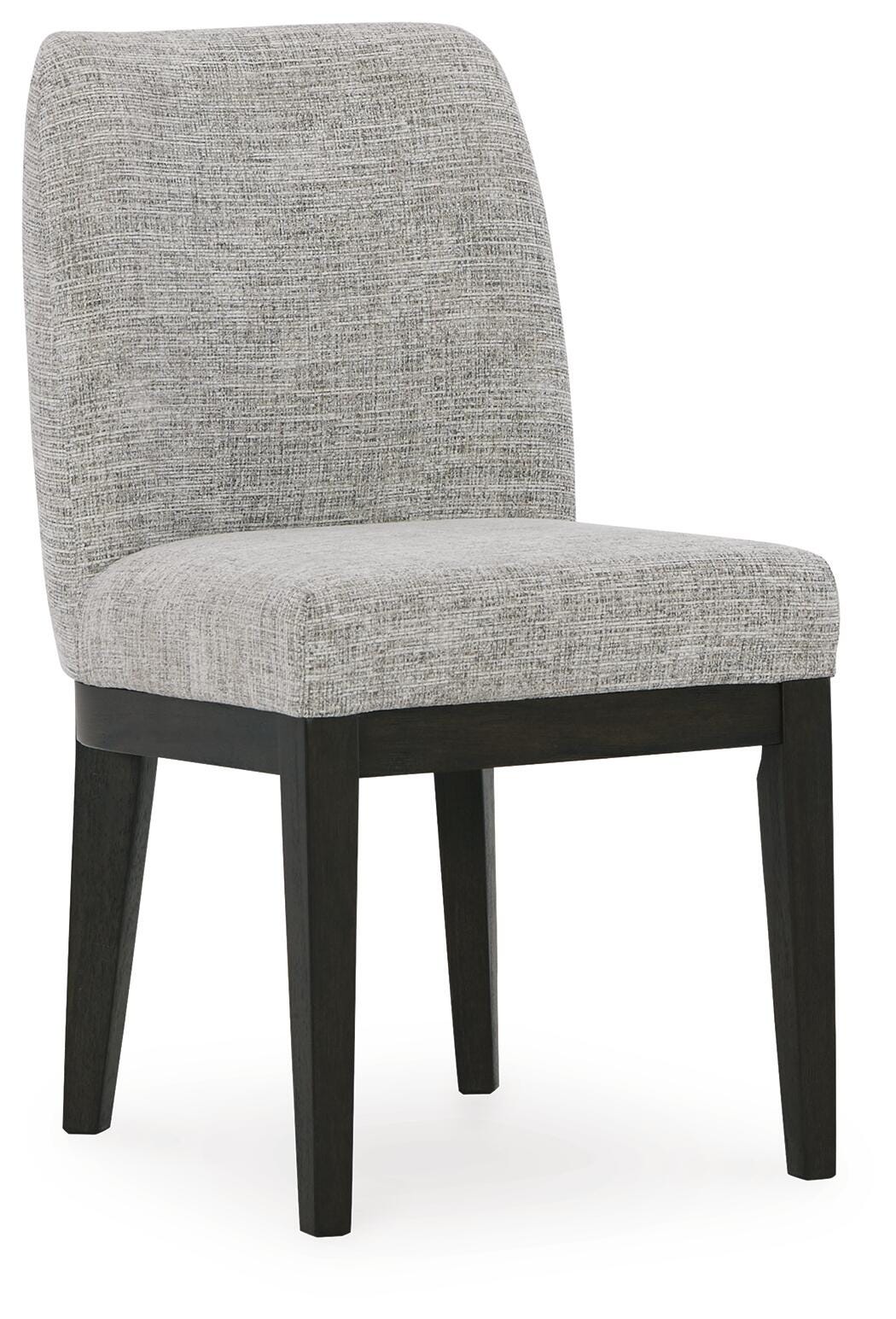 Burkhaus Dining Chair in Beige/Dark Brown, angle view