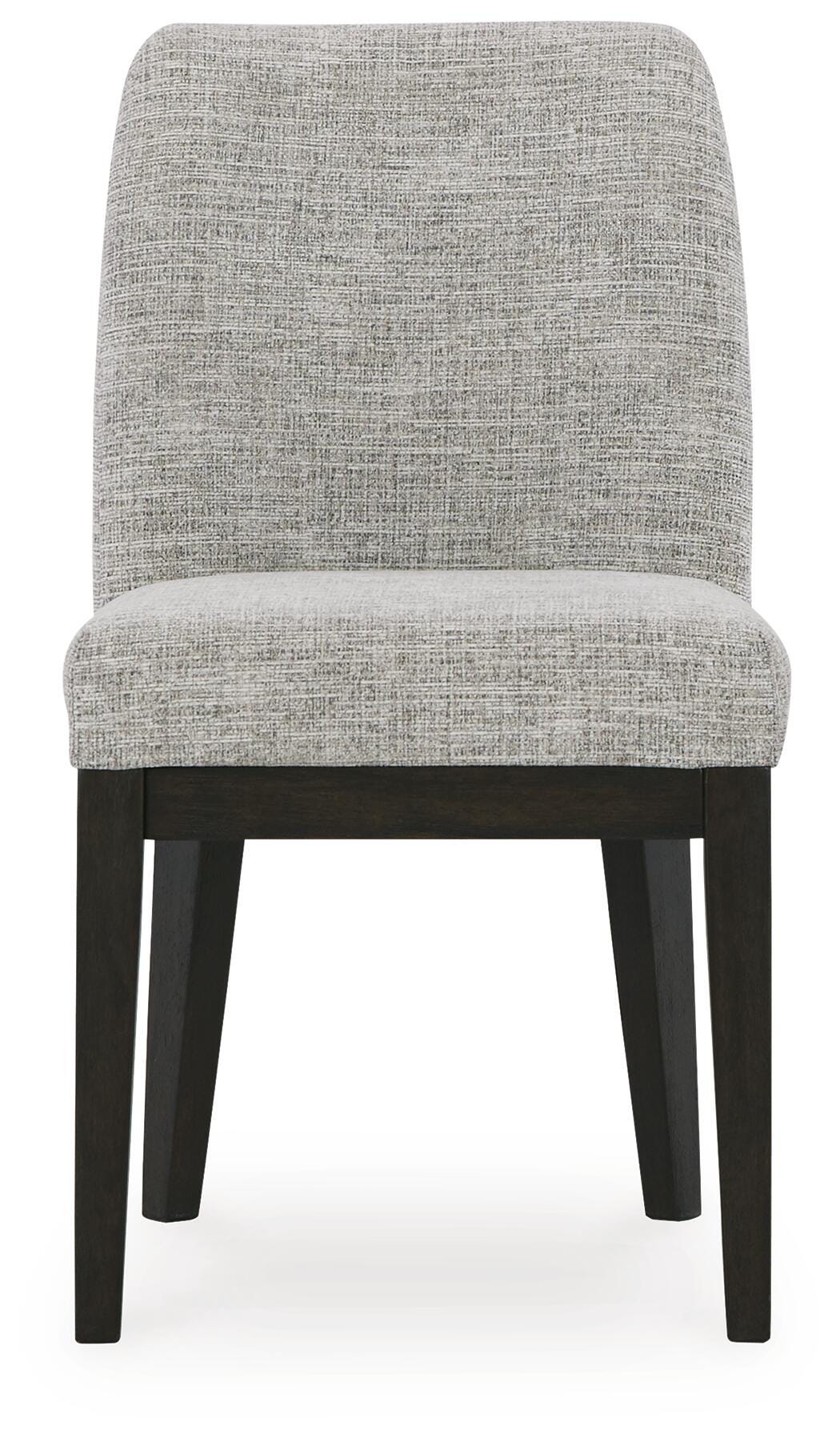 Burkhaus Dining Chair in Beige/Dark Brown, front view