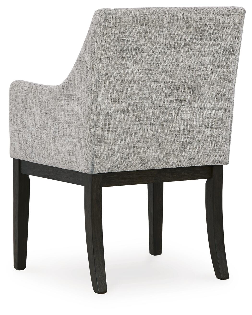 Burkhaus Dining Arm Chair in Beige/Dark Brown, back view
