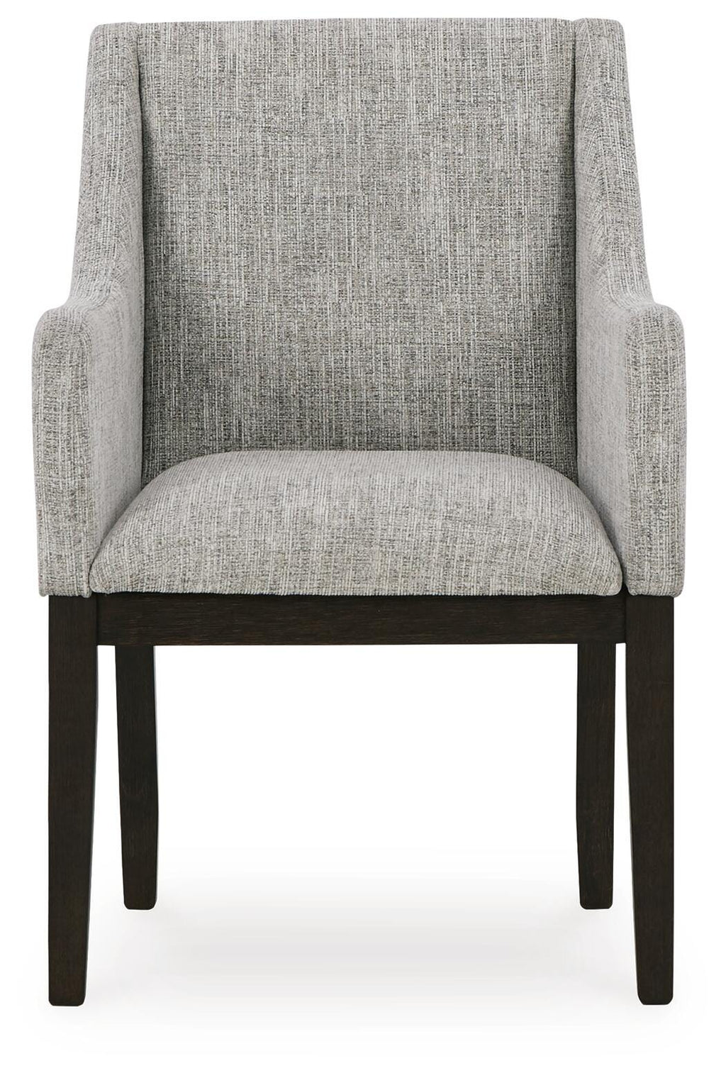 Burkhaus Dining Arm Chair in Beige/Dark Brown, front view