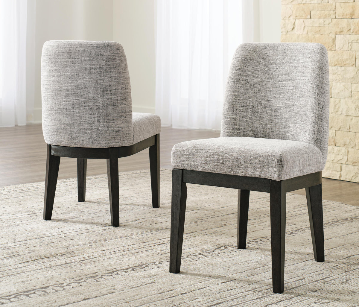 Burkhaus Dining Chair in Beige/Dark Brown, alternate view 3