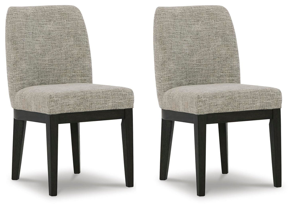 Burkhaus Dining Chair in Beige/Dark Brown, alternate view 2