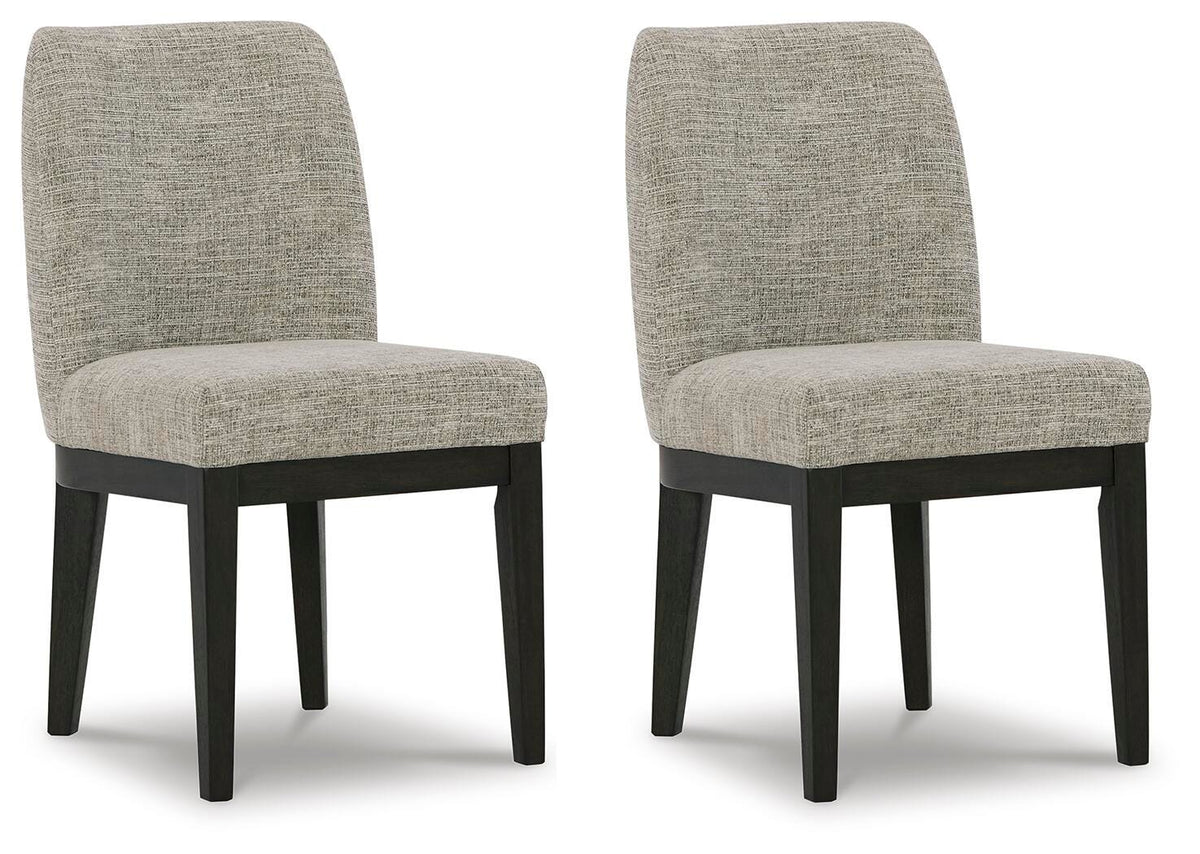 Burkhaus Dining Chair in Beige/Dark Brown, alternate view 2