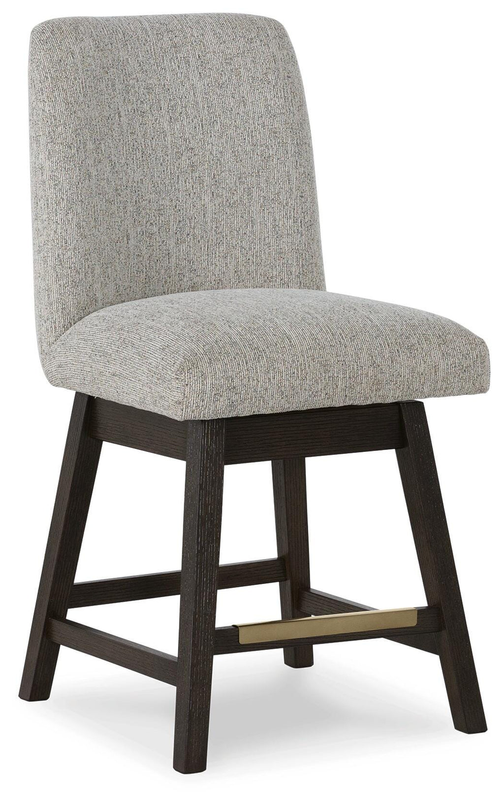 Burkhaus Counter Height Barstool in Beige/Dark Brown, angle view