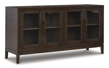 Burkhaus Dining Server in Dark Brown, closed view