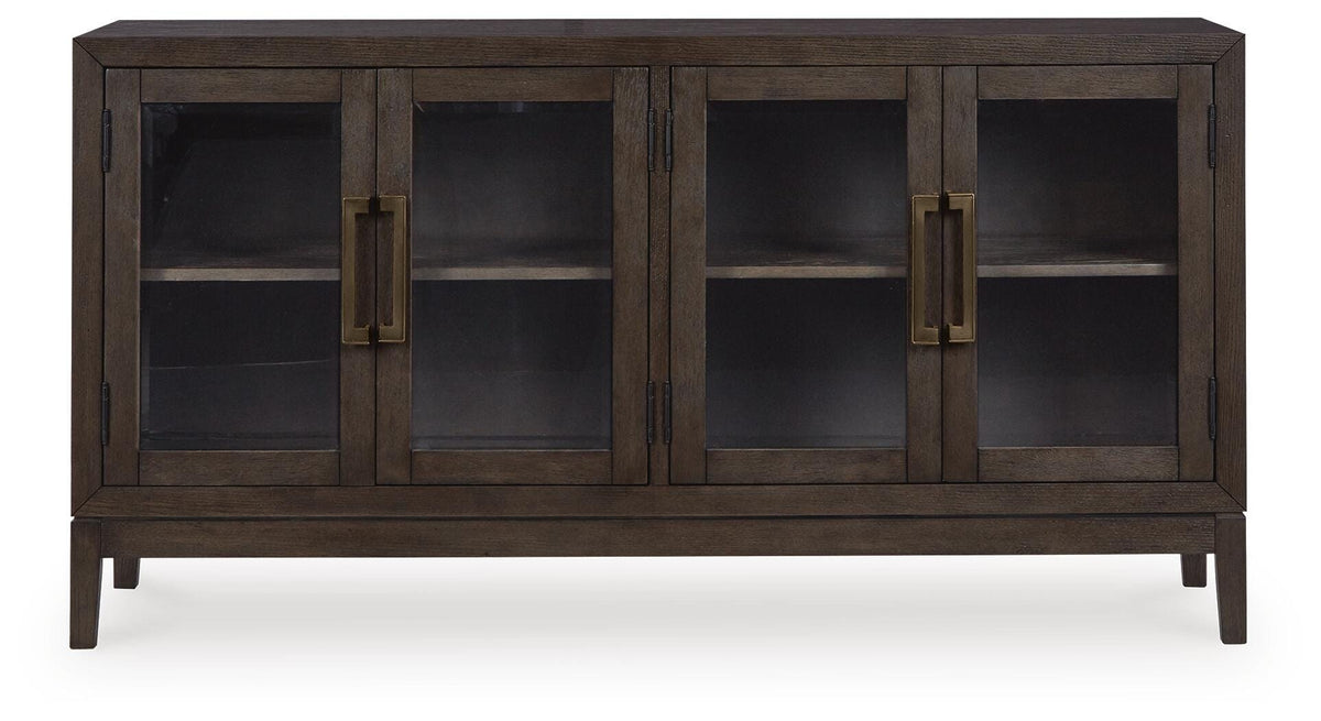 Burkhaus Dining Server in Dark Brown, front view