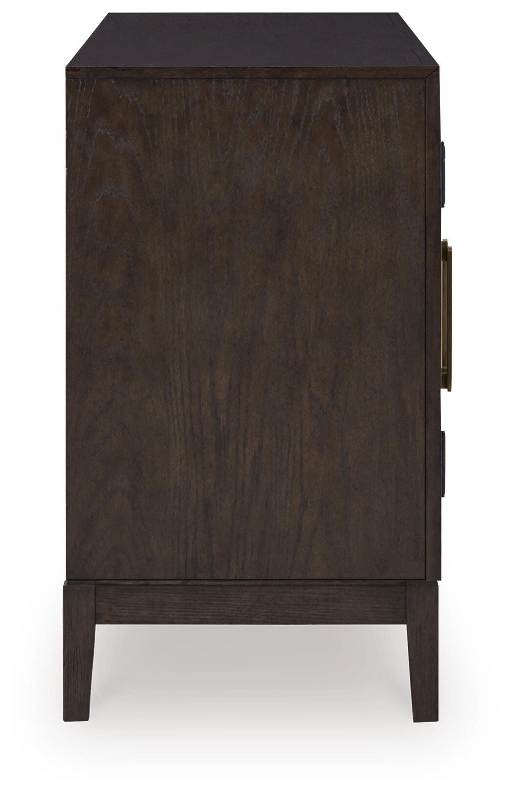 Burkhaus Dining Server in Dark Brown, side view