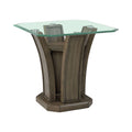Dapper Square End Table Grey