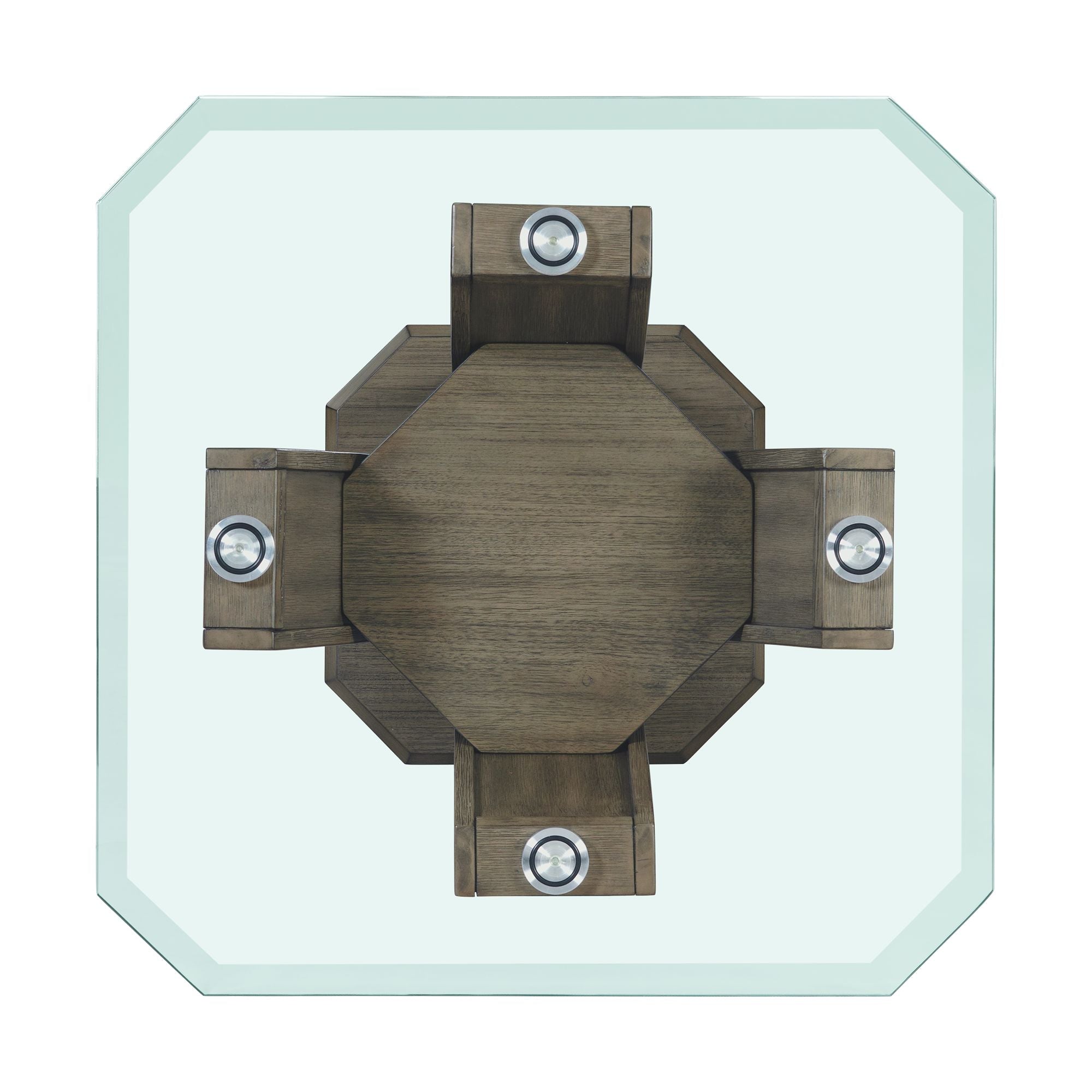 Dapper Square End Table Grey