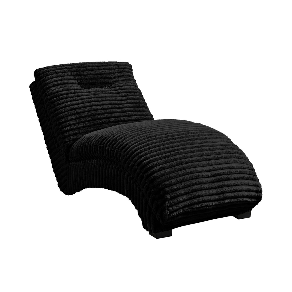Dominick Ii Chaise In Masis Black