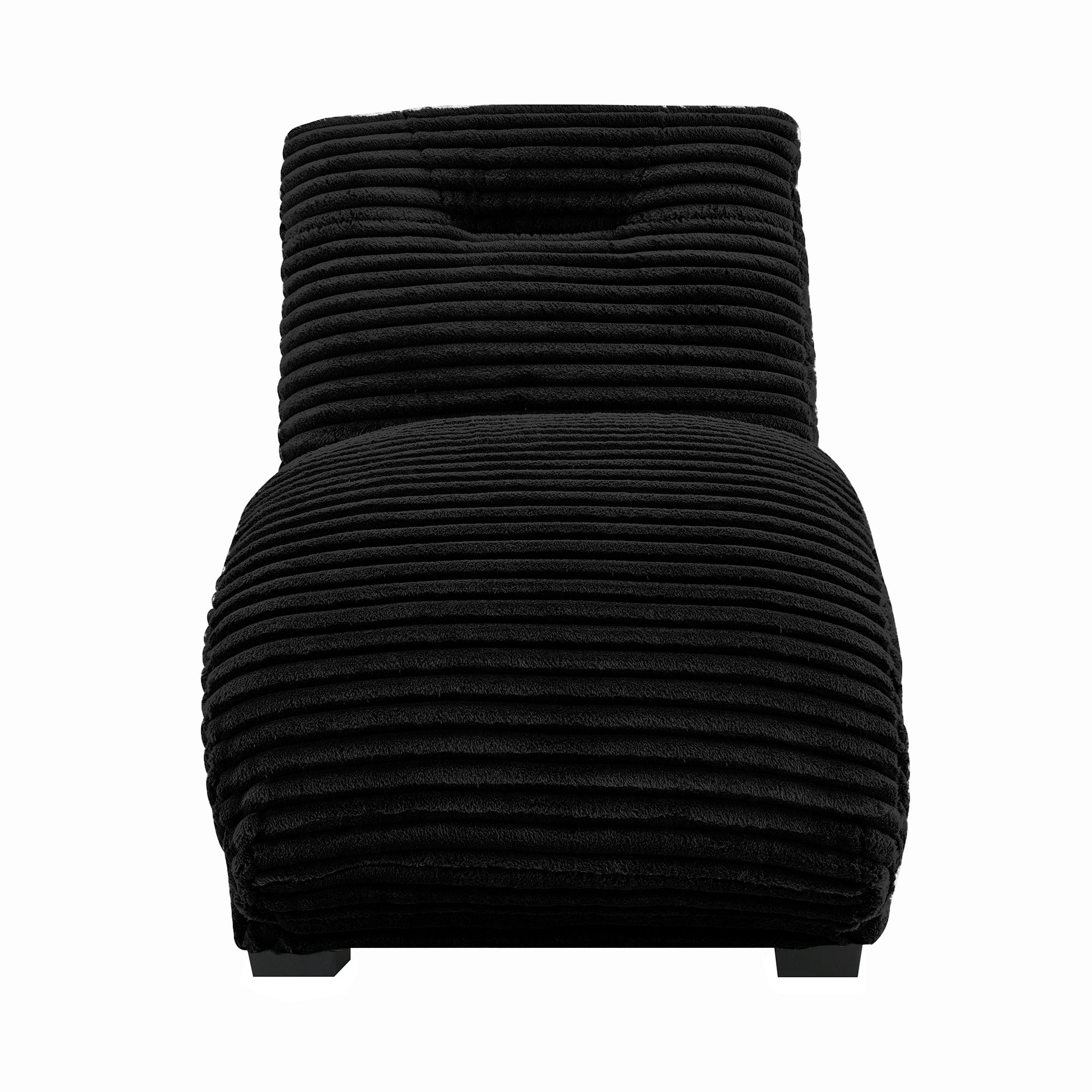Dominick Ii Chaise In Masis Black
