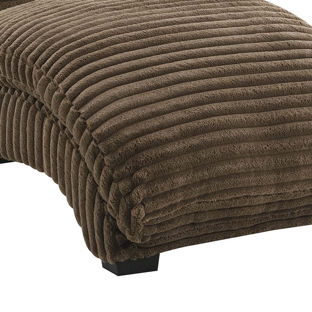 Dominick Ii Chaise In Masis Cocoa