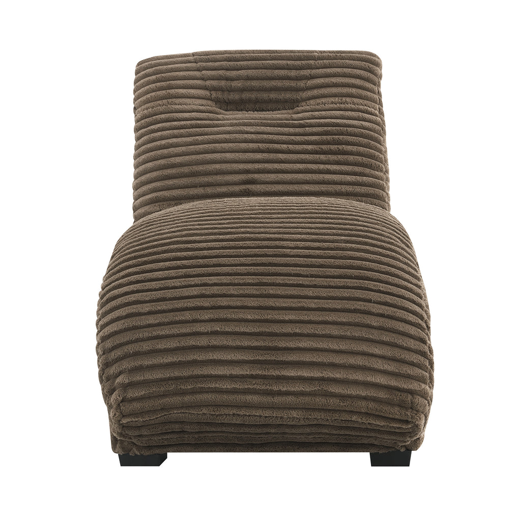 Dominick Ii Chaise In Masis Cocoa