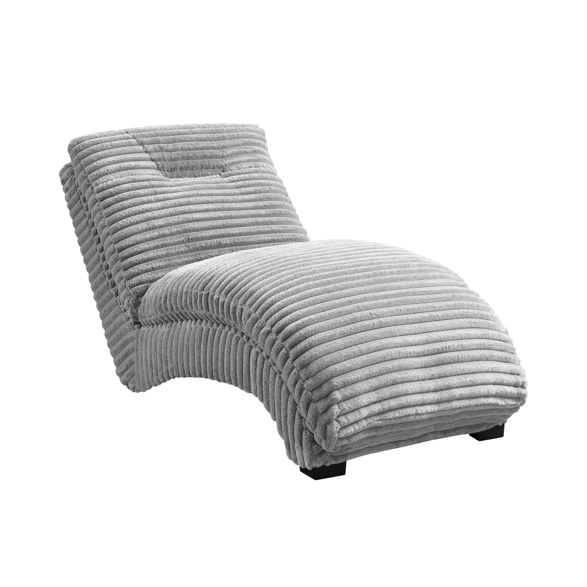 Dominick Ii Chaise In Masis Silver