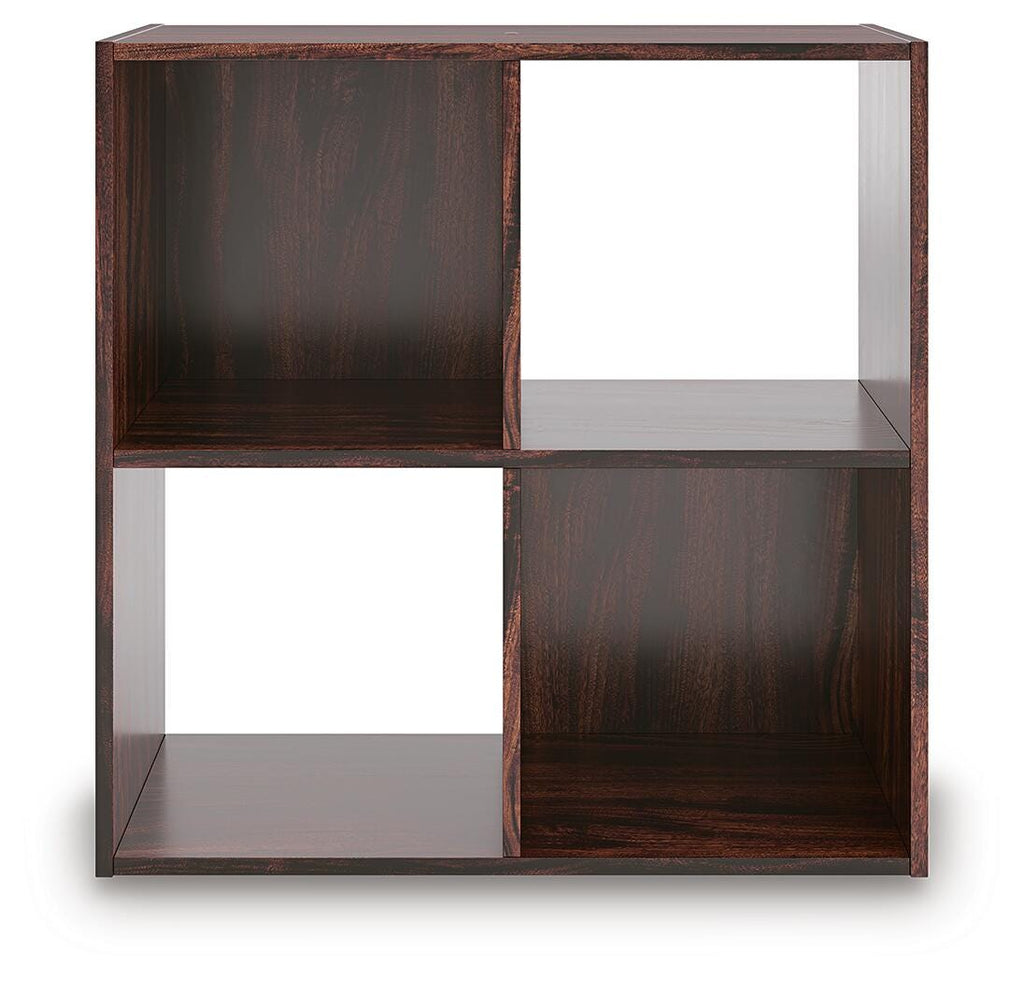 Glosmount Four Cube Organizer in Cherry/Light Brown, front view