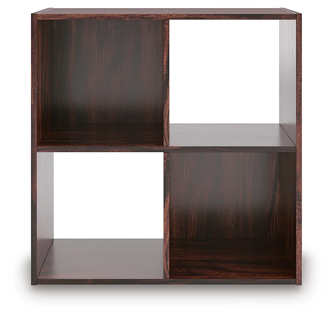 Glosmount Four Cube Organizer in Cherry/Light Brown, front view