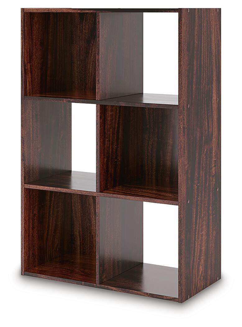 Glosmount Six Cube Organizer in Cherry/Light Brown, angle view