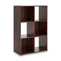 Glosmount Six Cube Organizer in Cherry/Light Brown, angle view