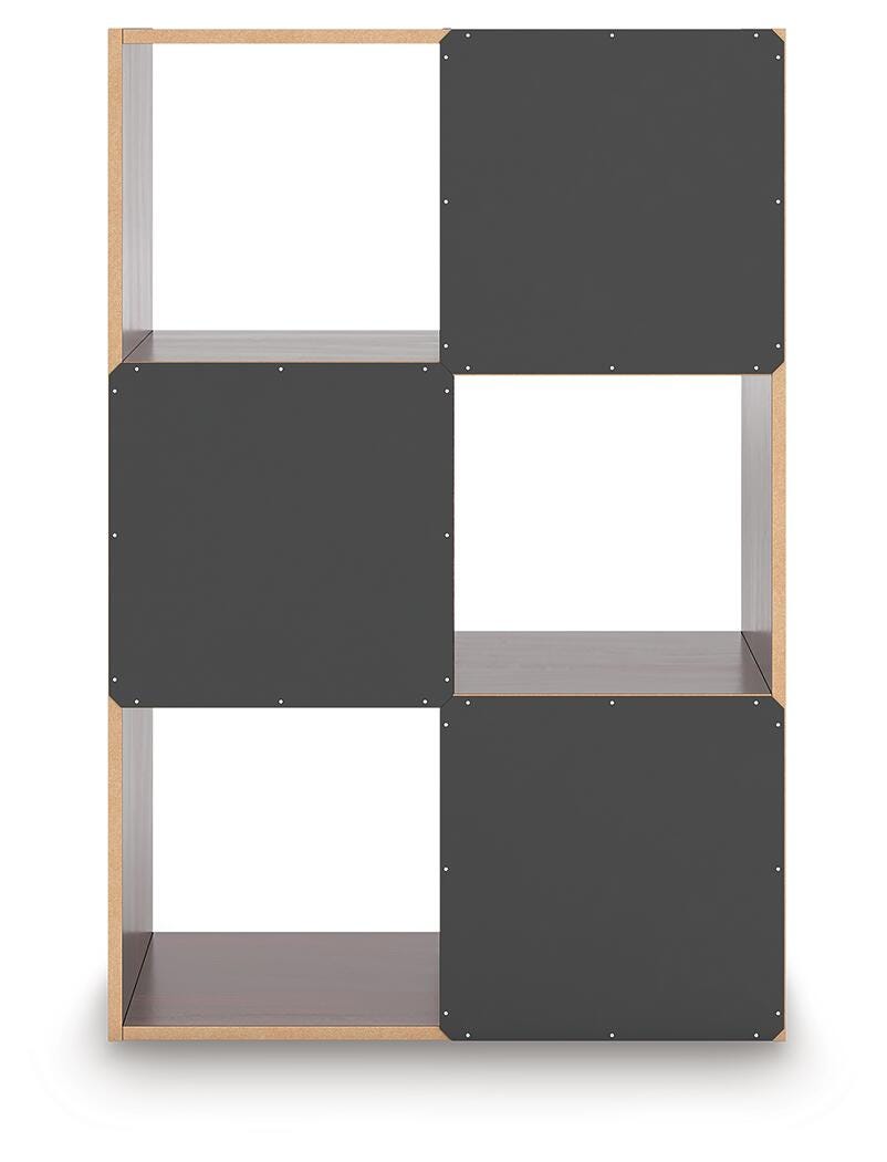 Glosmount Six Cube Organizer in Cherry/Light Brown, back view