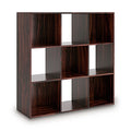 Glosmount Nine Cube Organizer in Cherry/Light Brown, angle view