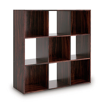 Glosmount Nine Cube Organizer in Cherry/Light Brown, angle view