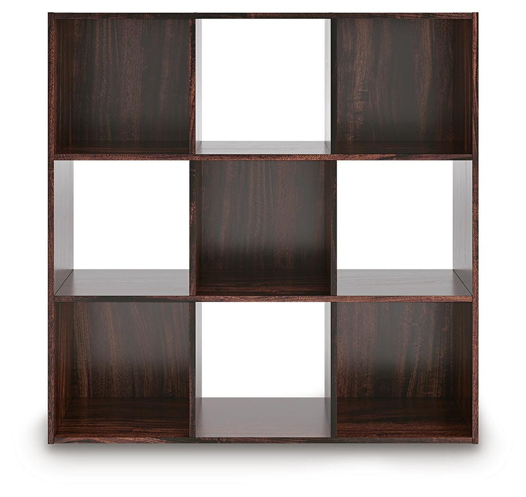 Glosmount Nine Cube Organizer in Cherry/Light Brown, front view