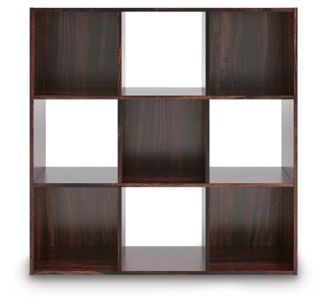 Glosmount Nine Cube Organizer in Cherry/Light Brown, front view