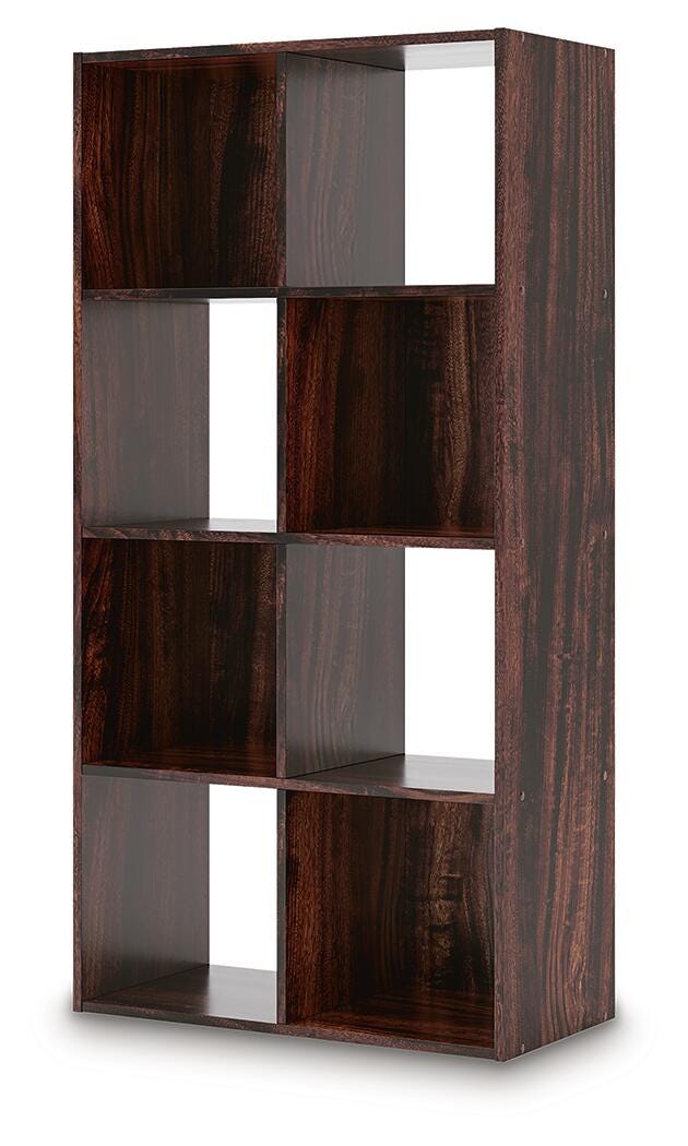 Glosmount Eight Cube Organizer in Cherry/Light Brown, angle view